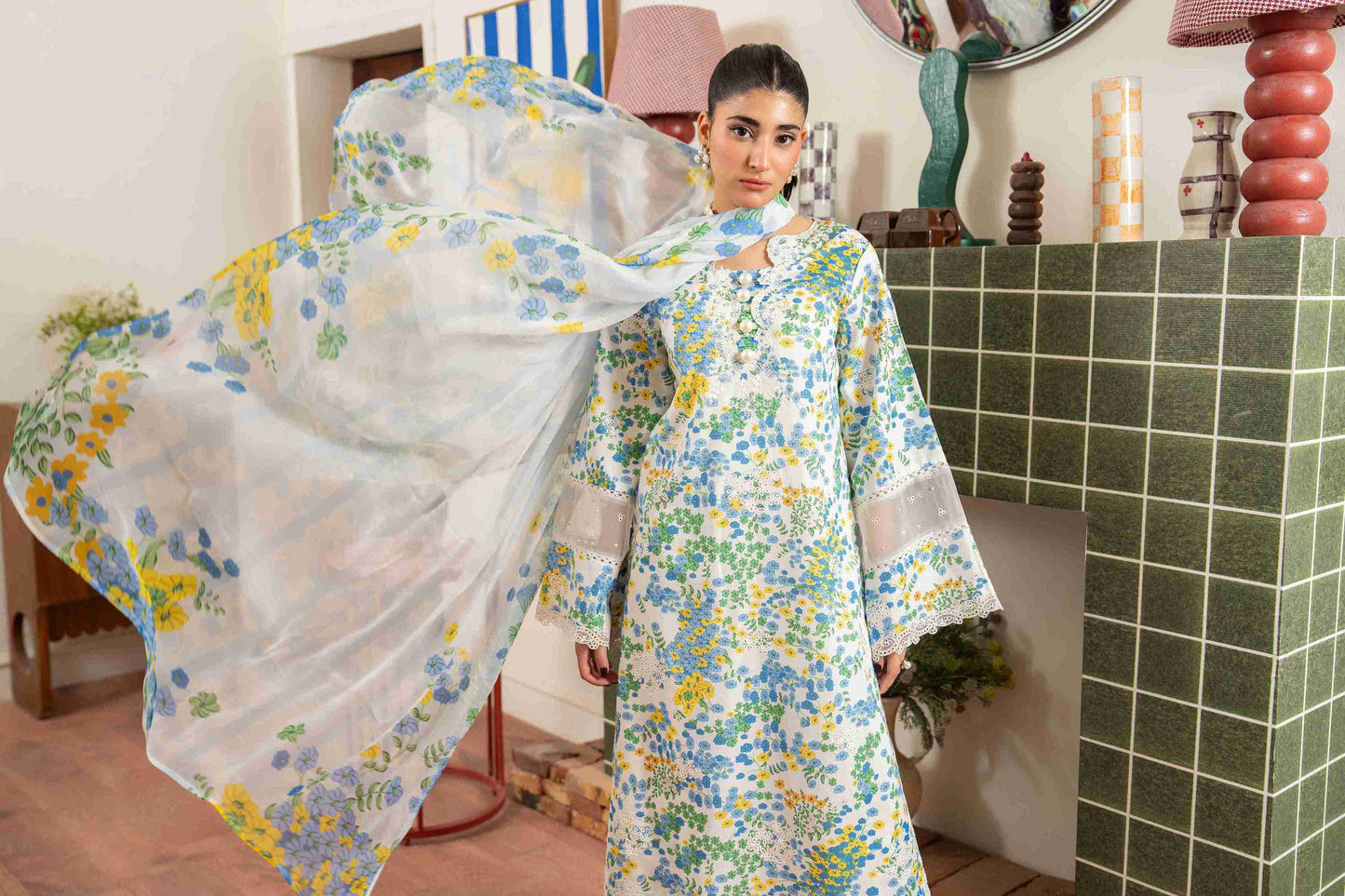 Printed kurta design curated as a summer outfit