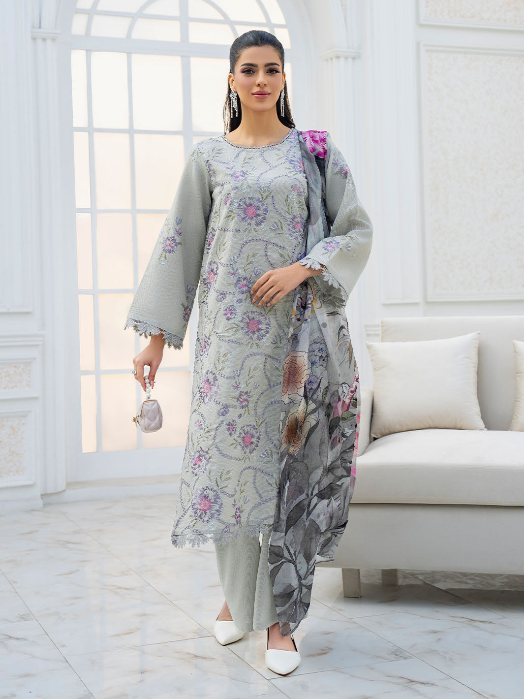 piece summer lawn suit collection Unstitched (CL-06) – Rameen