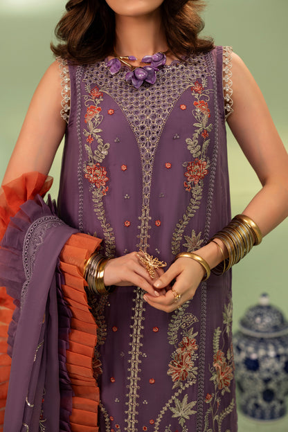 DS-07 Luxury 3PC Unstitched Chiffon suit