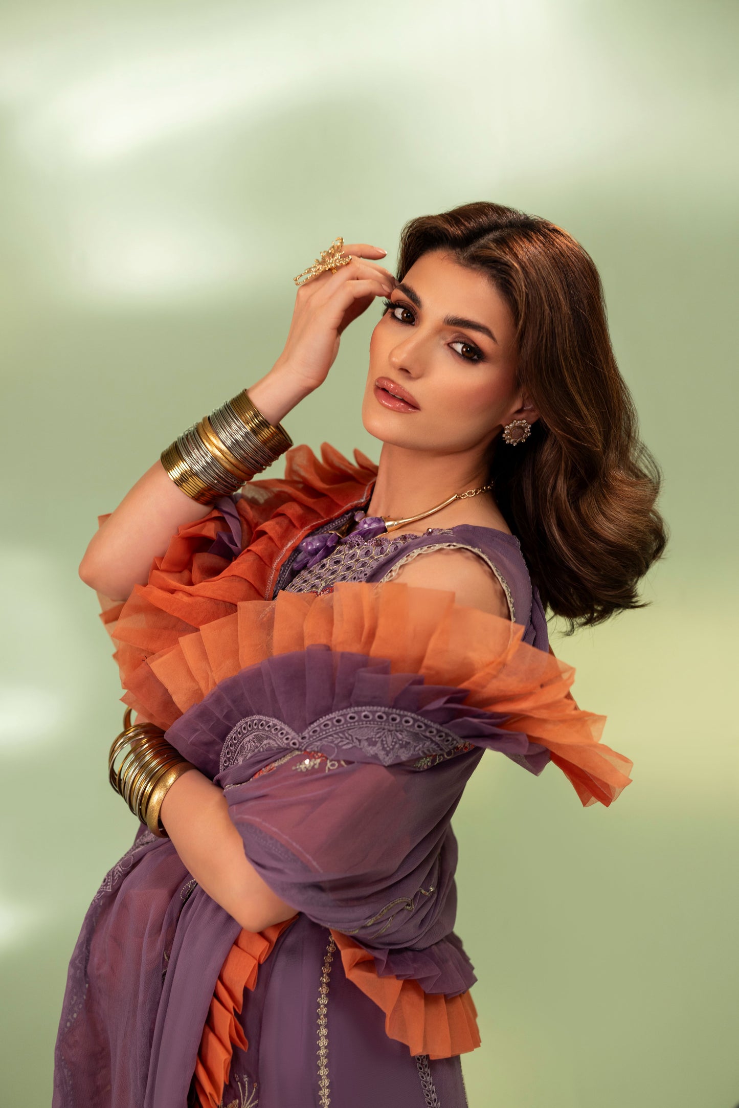 DS-07 Luxury 3PC Unstitched Chiffon suit
