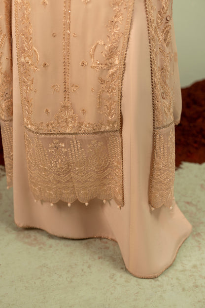 DS-06 Premium Chiffon 3PC Suit with Embroidered Front & Back
