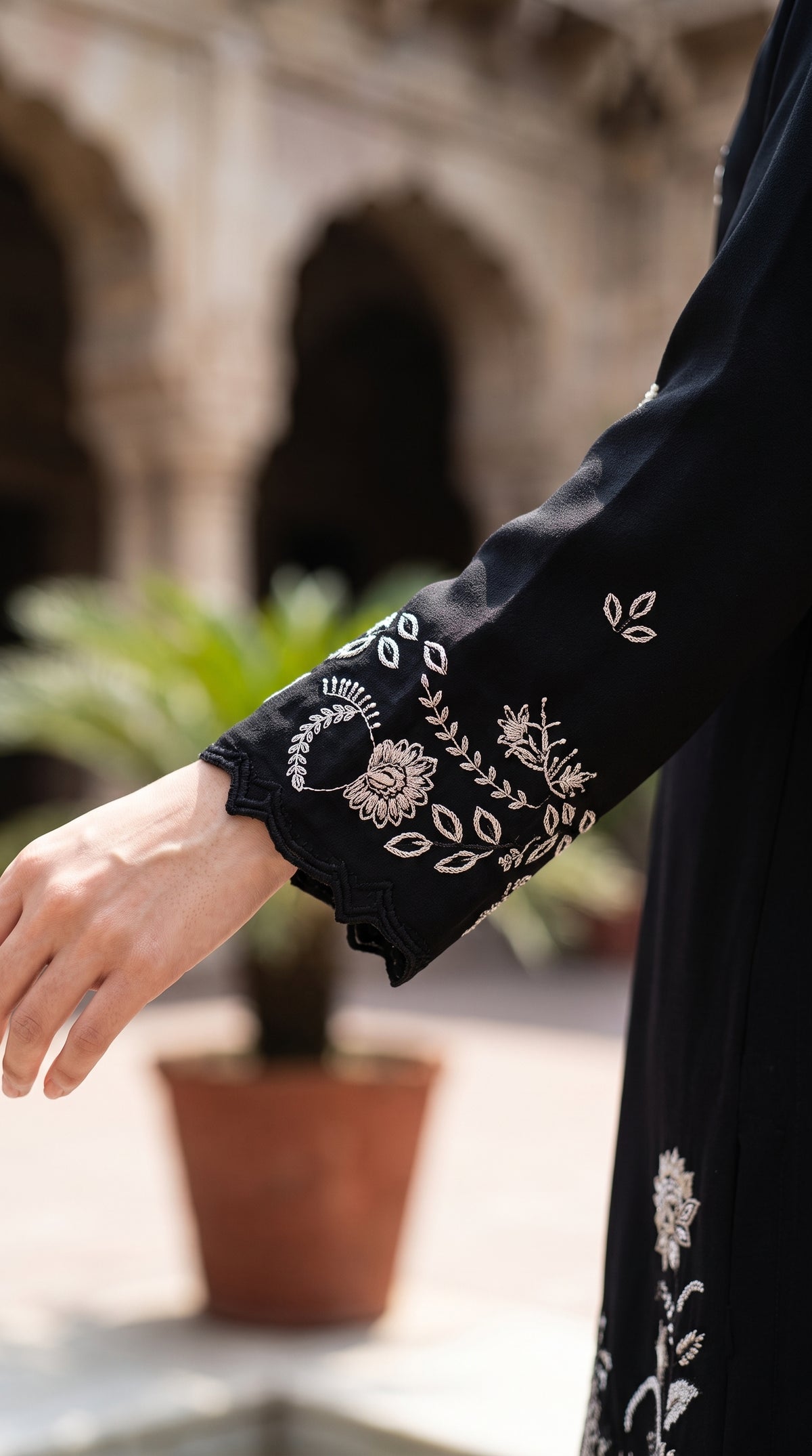 3PC Embroidered Dhanak Suit | DC - 10