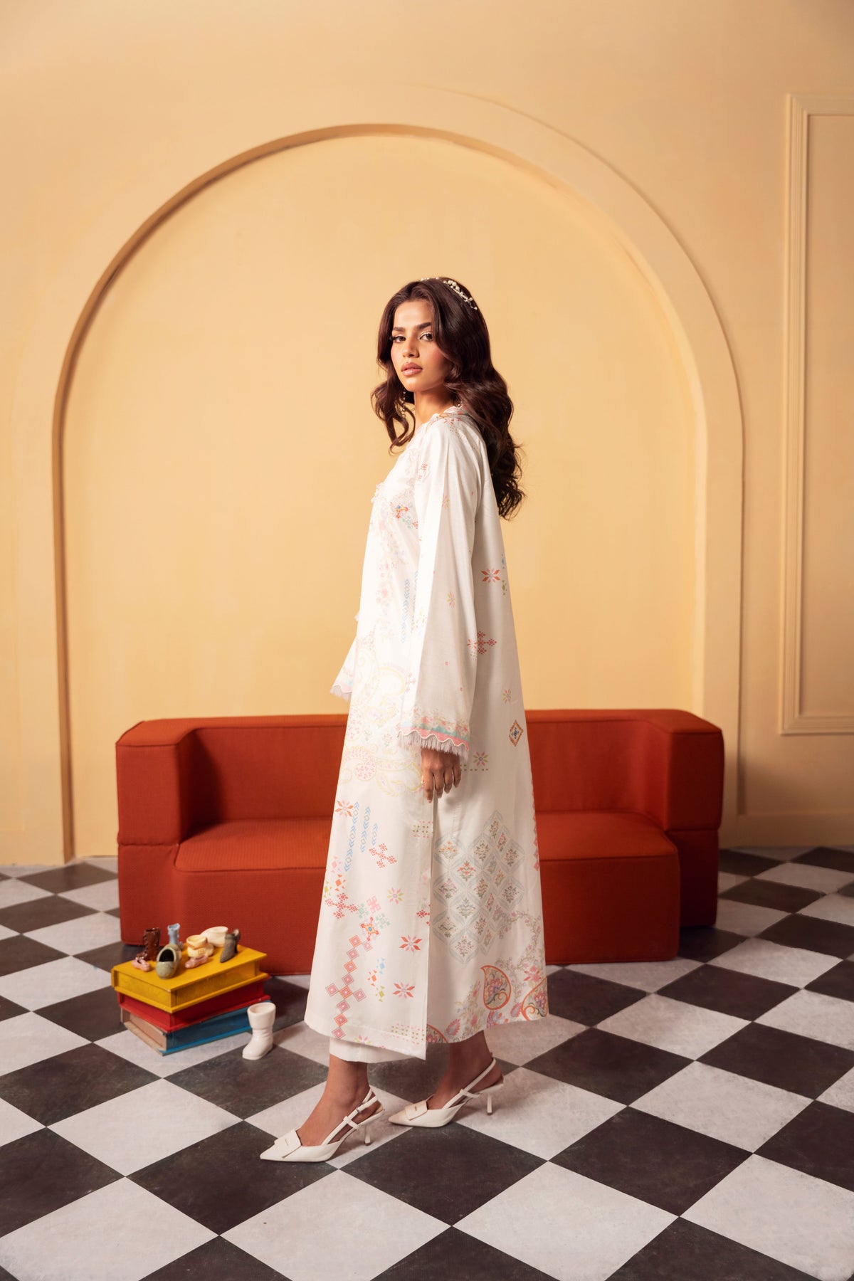 3PC silk outfit for women featuring an unstitched premium raw silk shirt and trousers paired with a delicate chiffon dupatta, offering customizable Pakistani styling for weddings, Eid, parties, and formal occasions