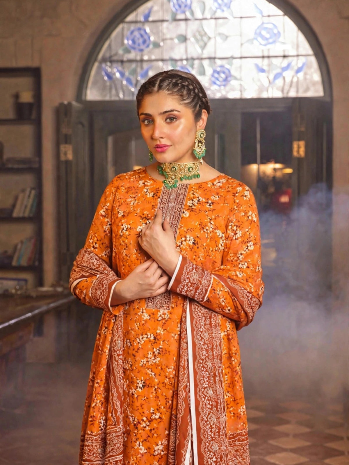 Women's 3 PC Printed Linen Suit - ER-04