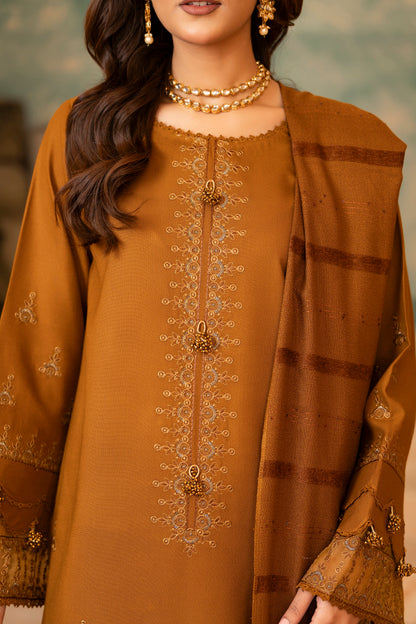 Classic Eastern Woolen Suit; Dhanak 3-PC set, capturing the charm of traditional wear with a modern winter finish