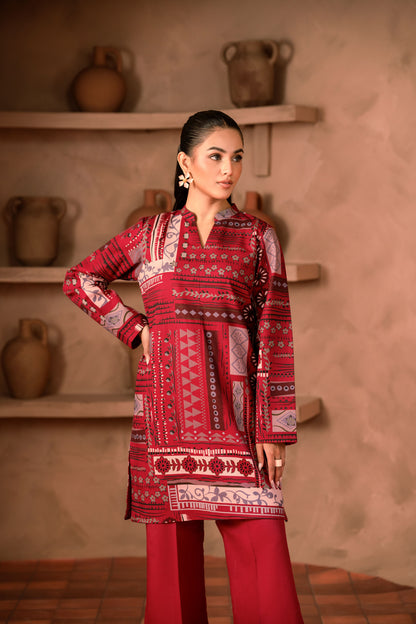 Eastern-style khaddar fabric outfit for winter weddings