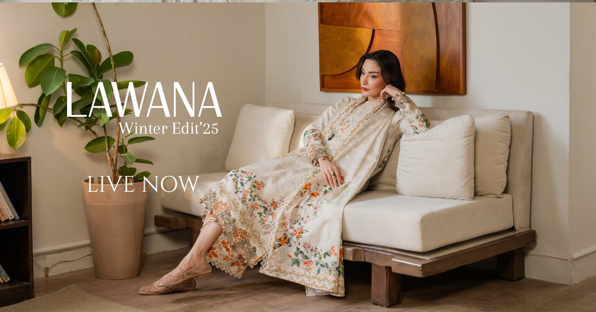 A banner Showcasing Lawana winter collection
