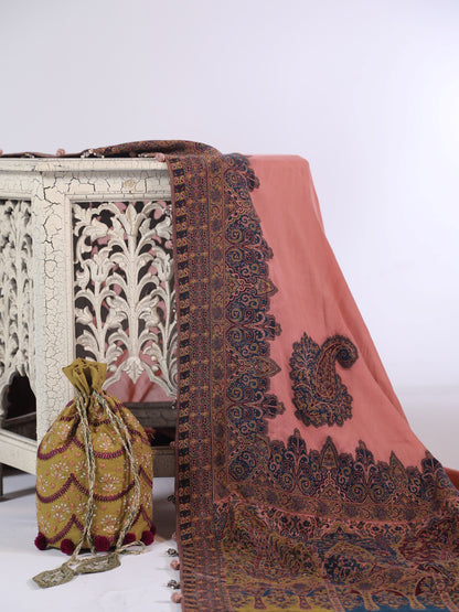 Premium handcrafted wool shawl