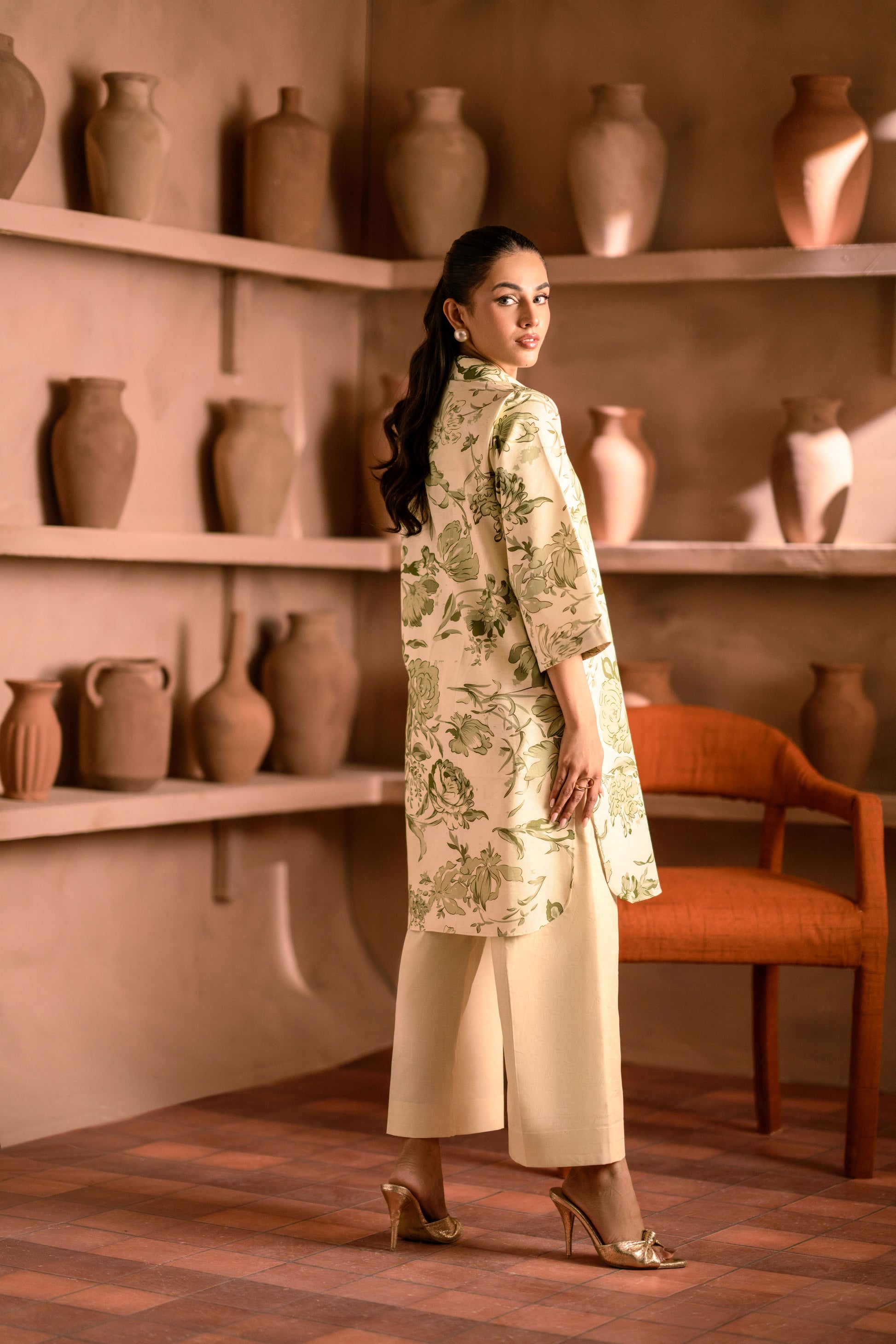 Ladies’ unstitched winter khaddar collection dress