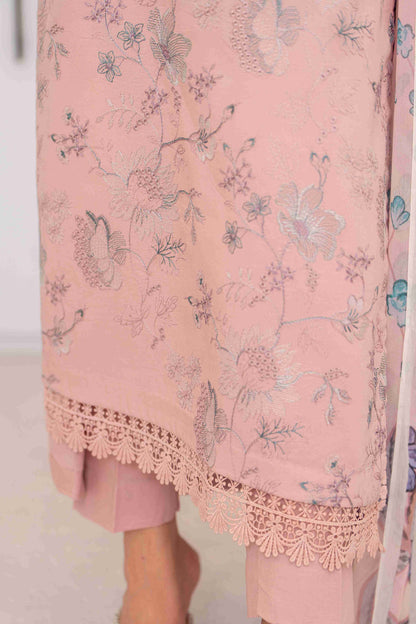 Breeze embroidered lawn shirt with chiffon dupatta and cotton trouser fabric two point five meters
