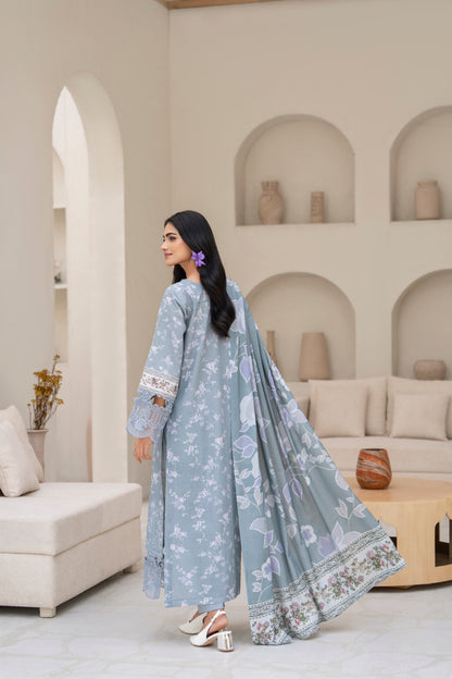 Stylish embroidered khaddar outfit