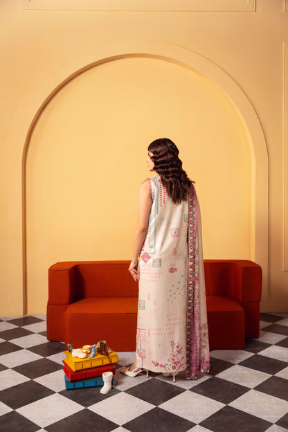 Raw silk wedding suit featuring a premium unstitched 3PC shirt and trousers paired with a delicate chiffon dupatta, offering women a traditional Pakistani outfit for wedding ceremonies and festive events