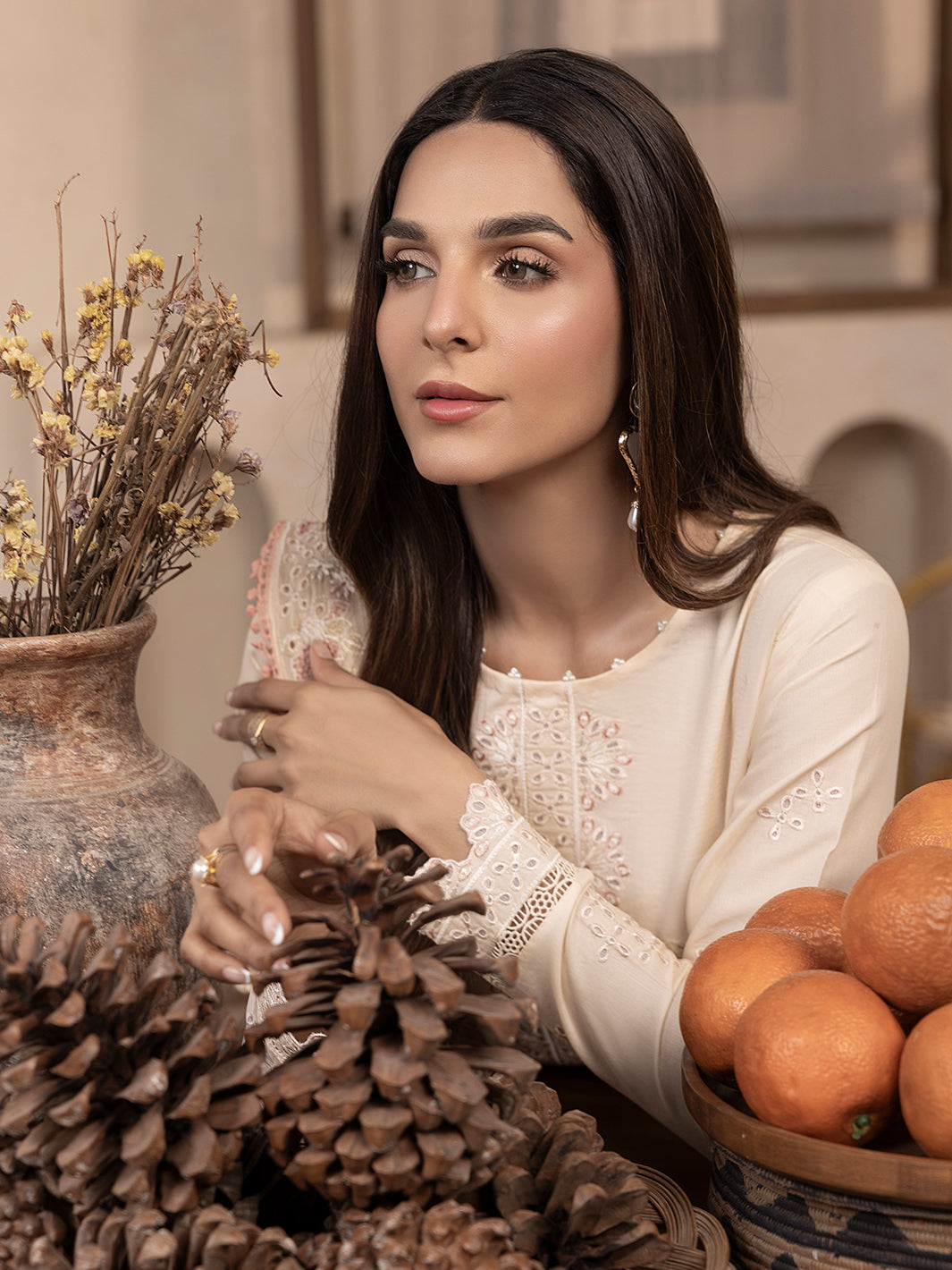 Premium embroidered kurta from Senerede crafted with lawn fabric for eastern summer fashion