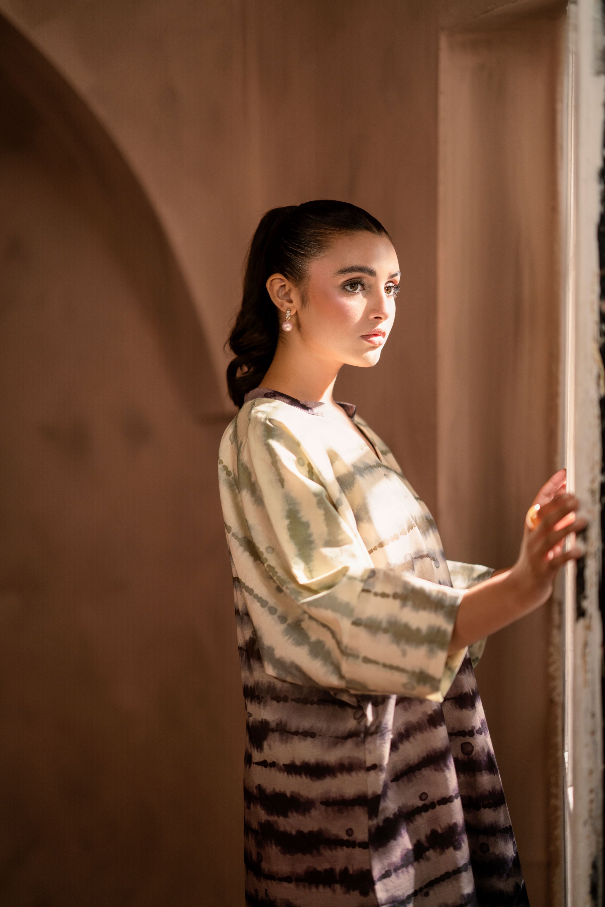 Winter-ready khaddar kurta set designed in eastern style