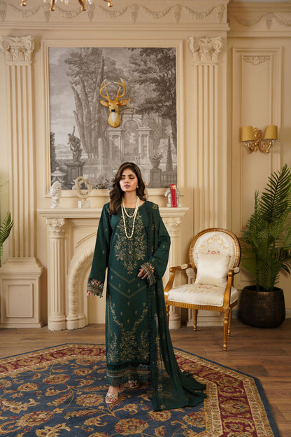 Trendy embroidered dress for ladies casual wear