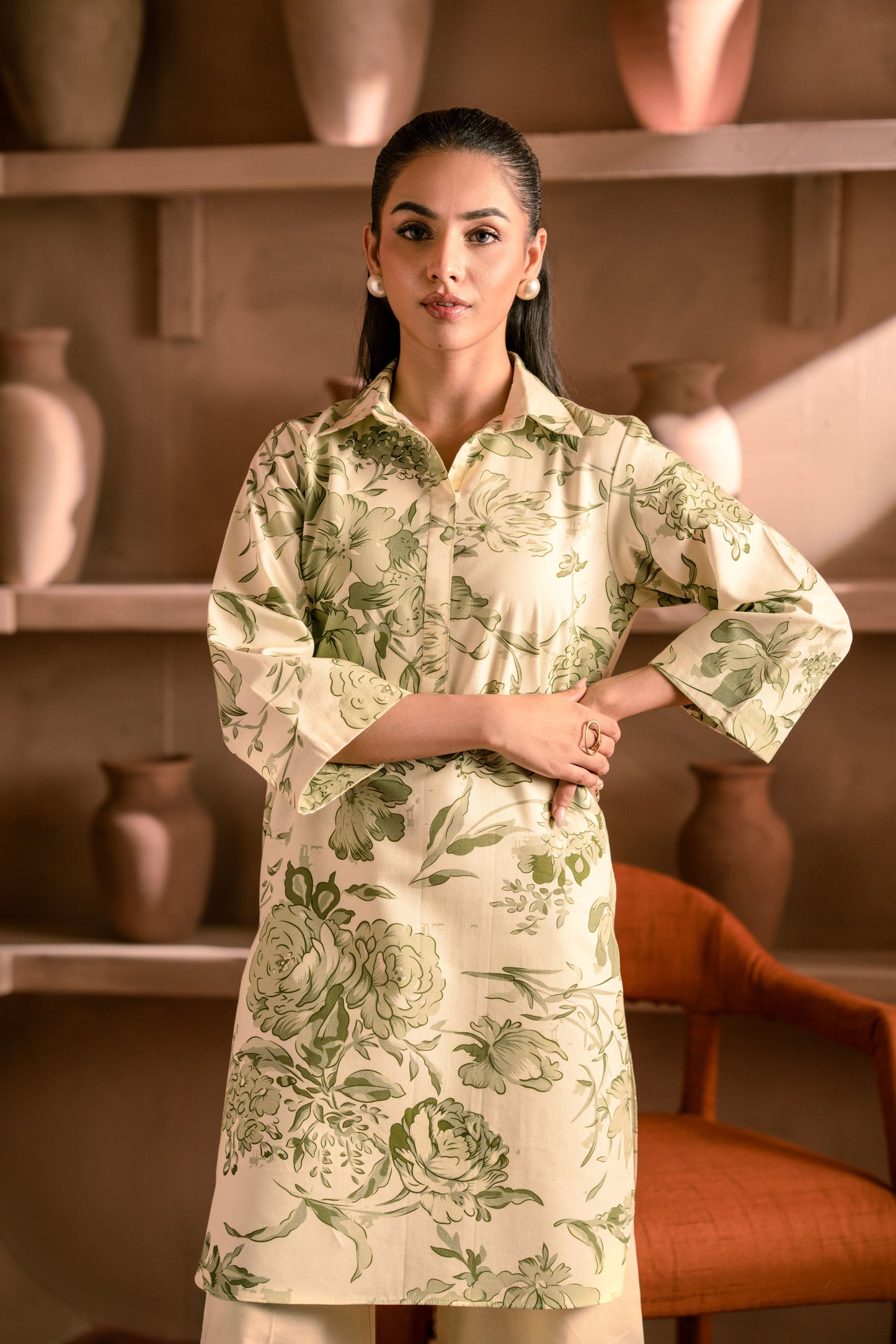 Formal winter khaddar fabric suit for office and events