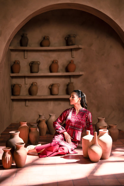 Wedding khaddar fabric suit with soft winter fabric