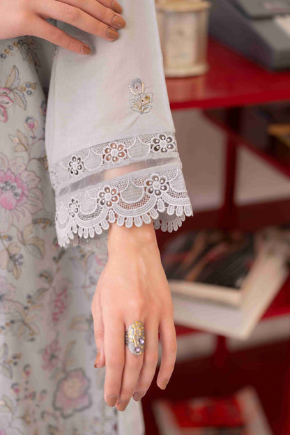 Breeze embroidered lawn shirt three meters with chiffon dupatta and cotton trouser