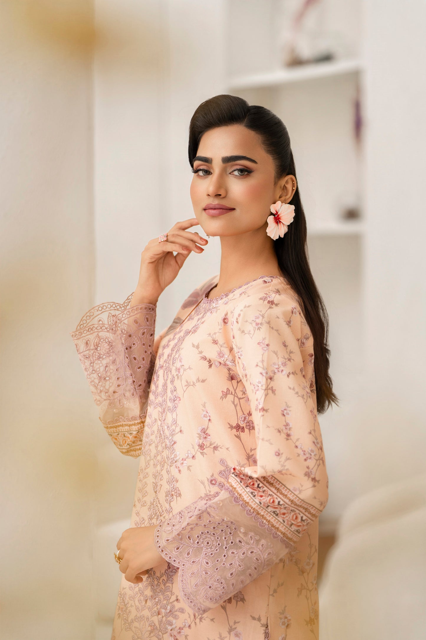 Elegant khaddar outfit for seasonal events