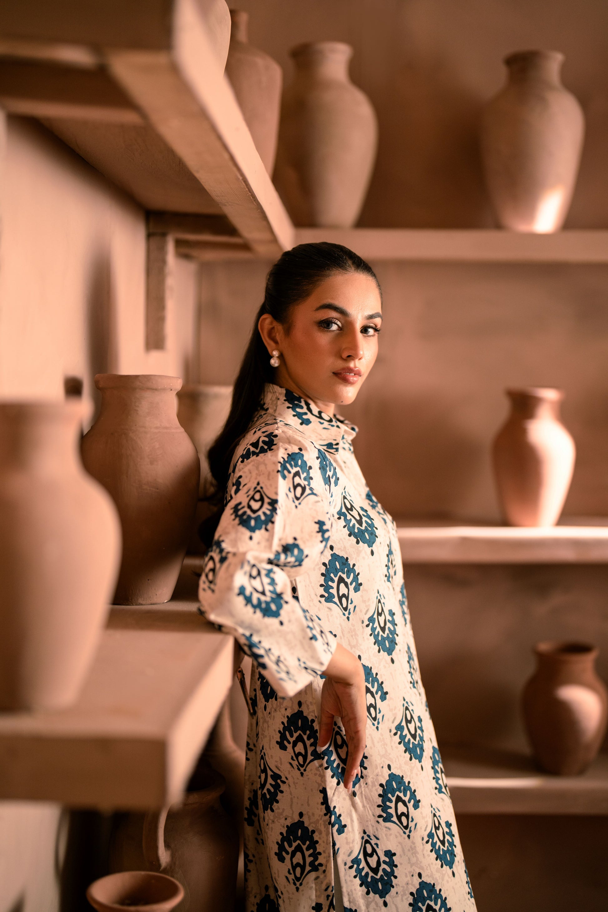 Modern eastern-style khaddar dress design crafted for comfort in winters