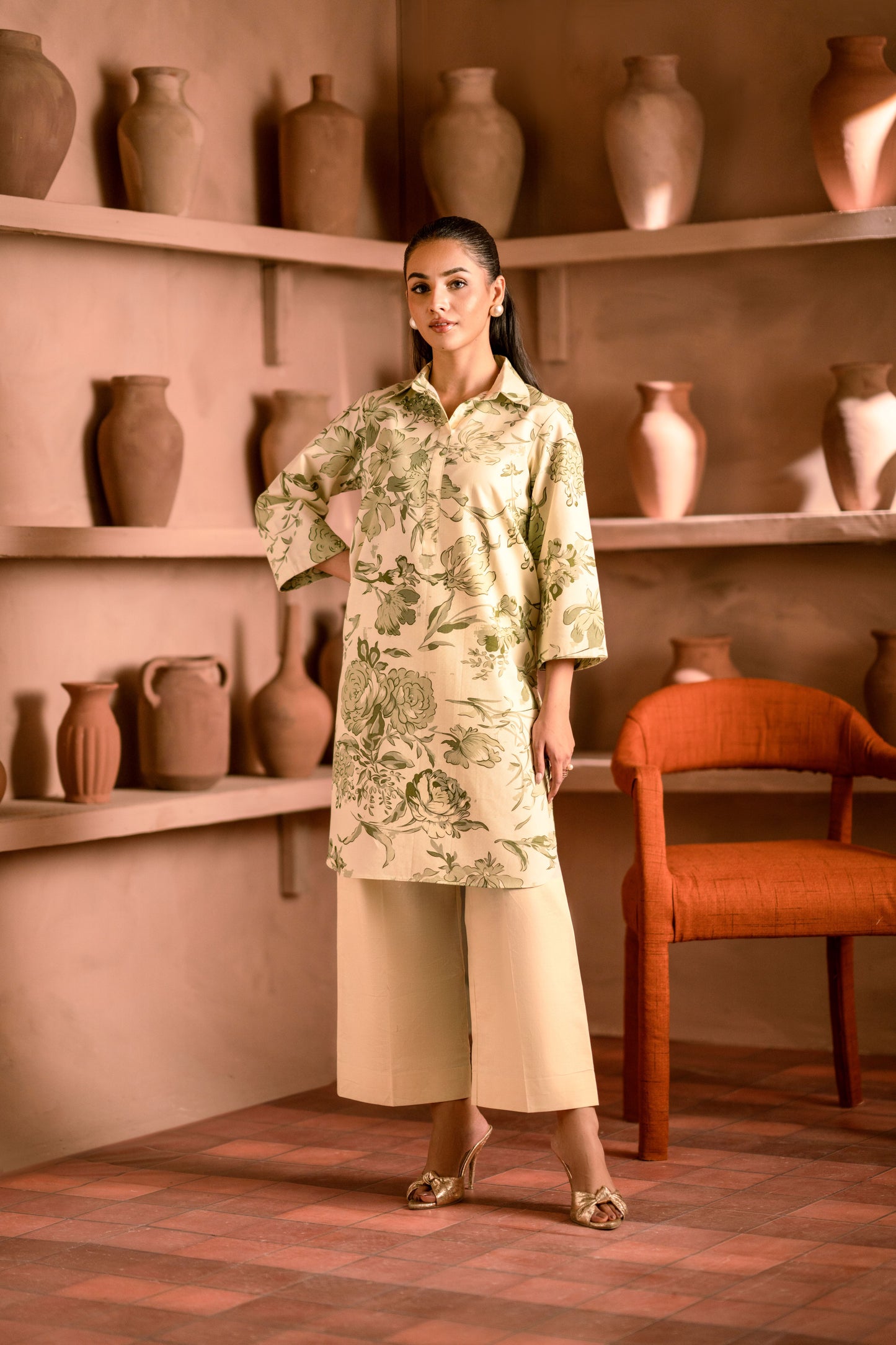 Girls’ wedding-style khaddar suit designed for winter fashion