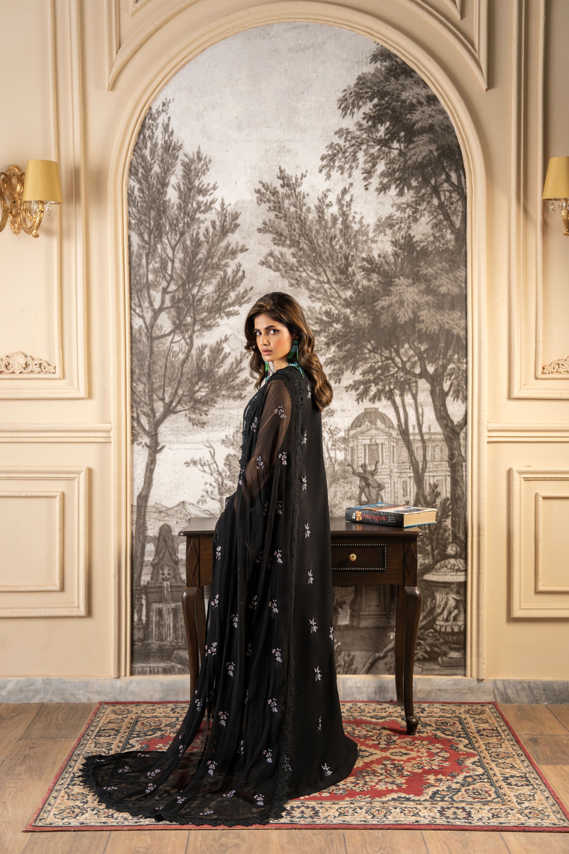 Modern style embroidered Pakistani suit for casual and party wear