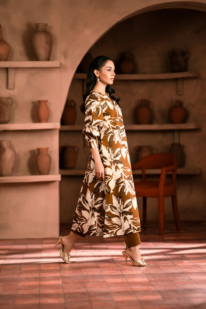 Winter khaddar kurta design for wedding-style outfits