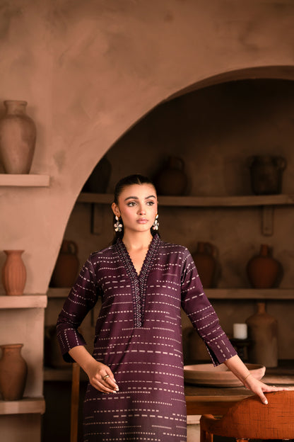 Wedding-style women’s winter khaddar fabric outfit